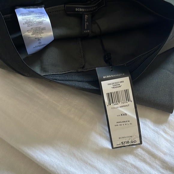 BCBG MASON LEGGING olive black stretch legging mid-rise NWT XXS - Picture 8 of 8